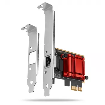 Axagon PCEE-G25 PCIe - 2,5 Gigabit Ethernet adapteris Realtek 8125, PXE, ar standarta un zemu profilu kronšteinu