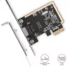 Axagon PCEE-GRF PCIe Gigabit Ethernet adapteris ar Realtek 8111F un SP & LP