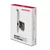 Axagon PCEE-GRF PCIe Gigabit Ethernet adapteris ar Realtek 8111F un SP & LP