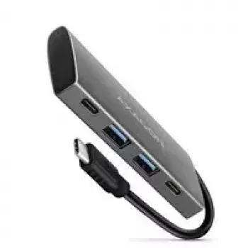 AXAGON HMC-4G2 USB-C 3.2 Gen 2 10 Gb/s centrmezgls, 2x USB-A + 2x USB-C, USB-C kabelis 13 cm