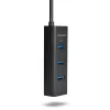 Axagon HUE-S2B 4 portu USB 3.0 ātrās uzlādes centrmezgls ar micro USB barošanu