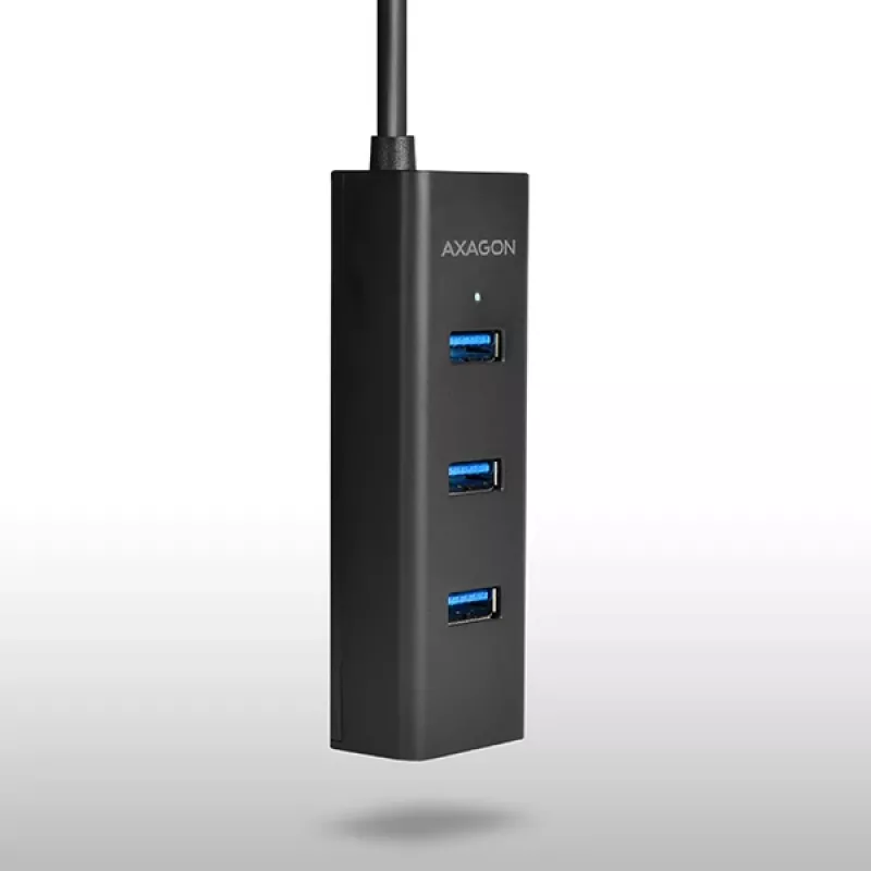 Axagon HUE-S2B 4 portu USB 3.0 ātrās uzlādes centrmezgls ar micro USB barošanu