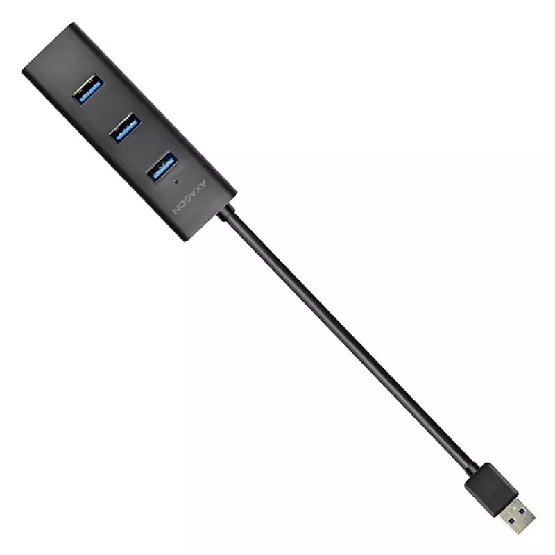 Axagon HUE-S2B 4 portu USB 3.0 ātrās uzlādes centrmezgls ar micro USB barošanu
