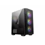MSI MAG Forge M100R Midi Tower Melns, Caurspīdīgs