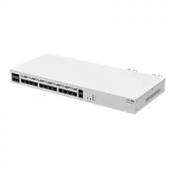 Vadu maršrutētājs MikroTik CCR2116-12G-4S+ — 13x Gigabit RJ-45, 4x SFP+, 2000 MHz, DDR4, balts