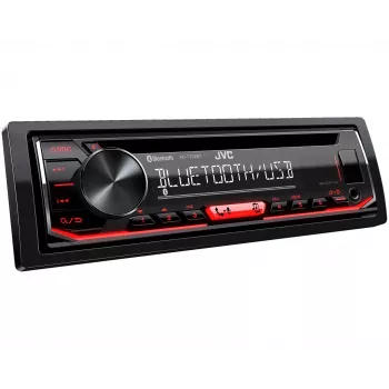 JVC KD-T702BT 1-DIN CD uztvērējs, melns