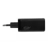 iBOX C-65 ILUC65B – GaN 65 W lādētājs, 2x USB-C + 1x USB-A, melnā krāsā
