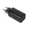 iBOX C-65 ILUC65B – GaN 65 W lādētājs, 2x USB-C + 1x USB-A, melnā krāsā