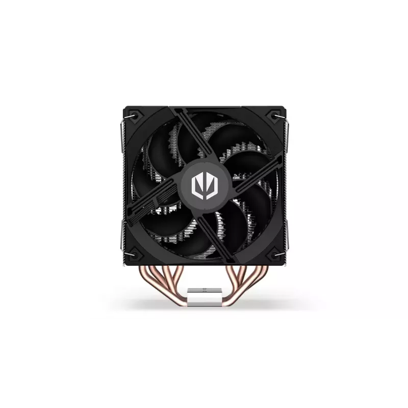 ENDORFY Fera 5 Dual Fan gaisa dzesētājs — 2x 120 mm PWM ventilatori, 4 siltuma caurules, TDP 220 W, melns