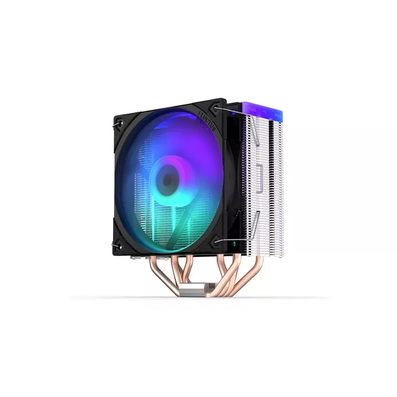 ENDORFY Fera 5 ARGB EY3A007 procesora gaisa dzesētājs, 120 mm Fluctus PWM ARGB ventilators, 4 siltumcaurules, augstums 155 mm, melns