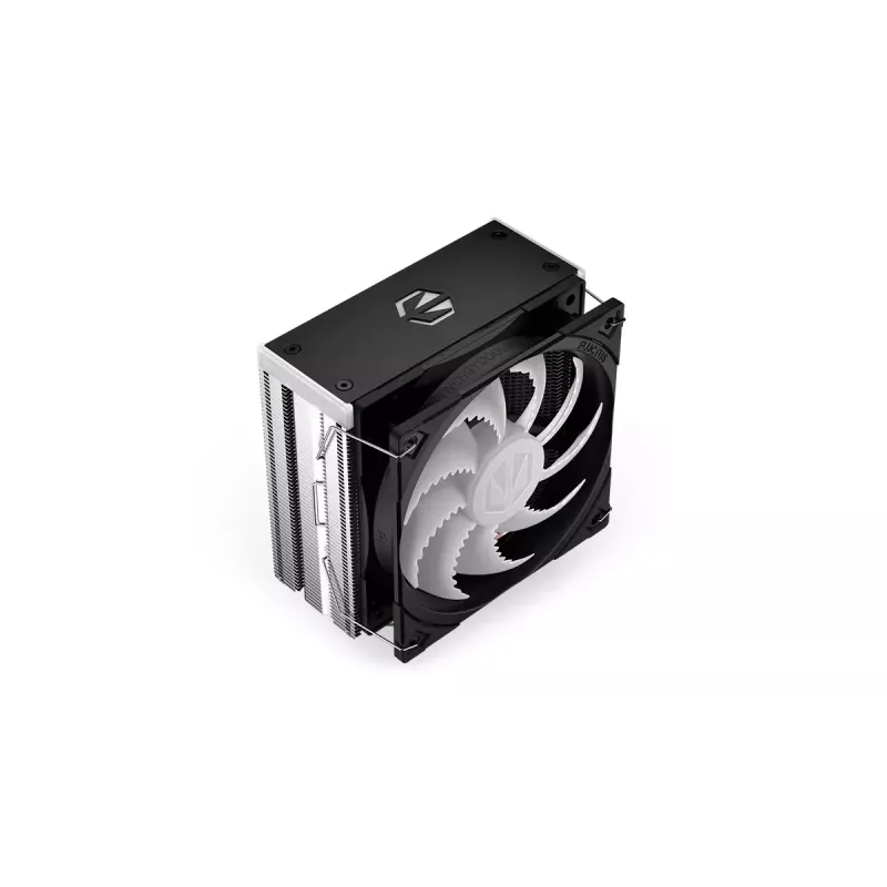 ENDORFY Fera 5 ARGB EY3A007 procesora gaisa dzesētājs, 120 mm Fluctus PWM ARGB ventilators, 4 siltumcaurules, augstums 155 mm, melns