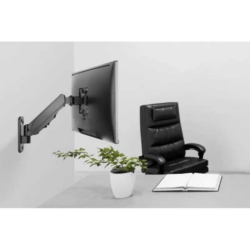 DIGITUS DA-90396 Gāzatsperas monitora sienas stiprinājums 17-32 collām, 8 kg (maks.) melns