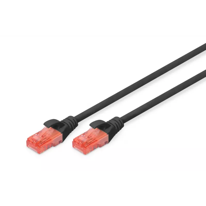 DIGITUS Professional Patch kabelis - CAT6 - U/UTP - Snagless - 2m - Melns