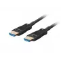 LANBERG HDMI kabelis - M/m v2.1 optiskais AOC - 20m melns