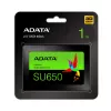 2.5 collu SATA III SSD ADATA SU650 1 TB — 520 MB/s lasīšana, 450 MB/s rakstīšana, 3D NAND