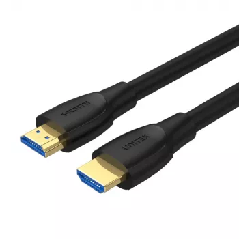 HDMI kabelis Unitek C11041BK, 5 m, HDMI 2.0, 18 Gbit/s, apzeltīti kontakti, PVC apvalks