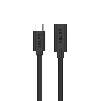 UNITEK USB-C pagarinātājs 0.5m melns USB 3.2 Gen 2