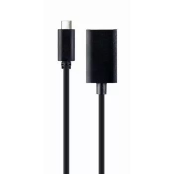 GEMBIRD USB Type-C uz DisplayPort adaptera kabelis, 4K, 15cm, Melns