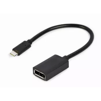 GEMBIRD USB Type-C uz DisplayPort adaptera kabelis, 4K, 15cm, Melns