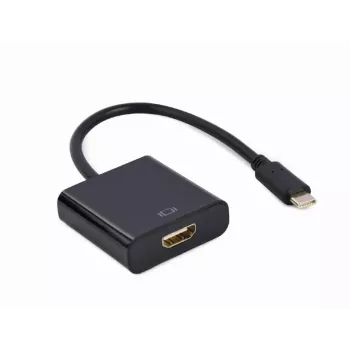 GEMBIRD USB Type-C uz HDMI adaptera kabelis, 4K@60Hz, 15cm, Melns