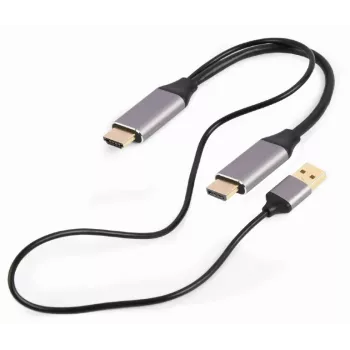 GEMBIRD Active 4K HDMI vīrišķais uz DisplayPort vīrišķo adaptera kabelis, 2m - Melns