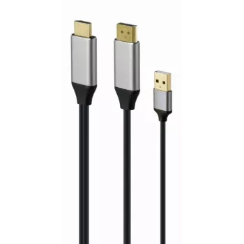 GEMBIRD Active 4K HDMI vīrišķais uz DisplayPort vīrišķo adaptera kabelis, 2m - Melns