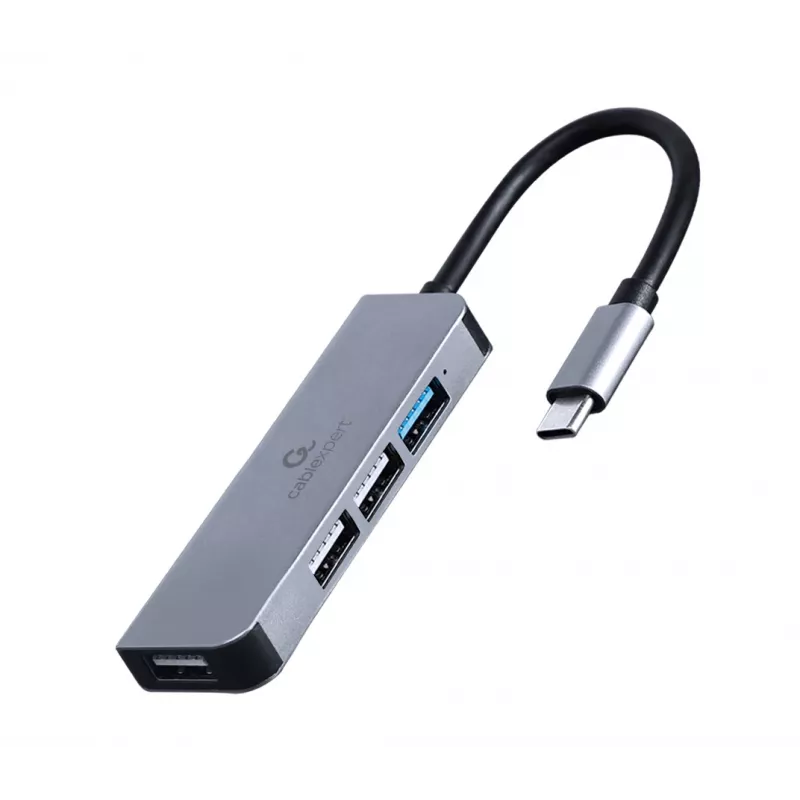 Gembird UHB-U3P1U2P3-01 USB centrmezgls ar 4 portiem, 1x USB 3.1 + 3x USB 2.0