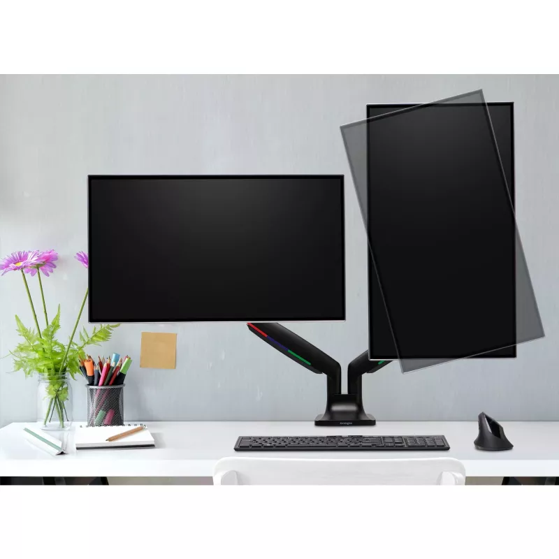 Divu monitoru rokas Kensington SmartFit One-Touch K59601WW
