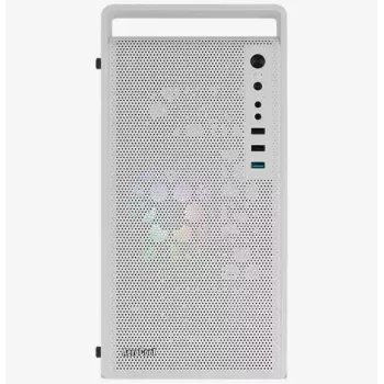 Korpuss AEROCOOL PGS CS-109-G-WT-v1 Mini Tower SPCC balts — microATX, līdz 26 cm GPU, FRGB, sieta priekšpuse
