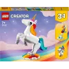 Konstruktors LEGO Creator 3in1 31140 Maģiskais vienradzis, 145 gab., 130 mm augstums, vecums 7+