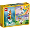Konstruktors LEGO Creator 3in1 31140 Maģiskais vienradzis, 145 gab., 130 mm augstums, vecums 7+