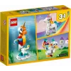 Konstruktors LEGO Creator 3in1 31140 Maģiskais vienradzis, 145 gab., 130 mm augstums, vecums 7+