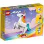 Konstruktors LEGO Creator 3in1 31140 Maģiskais vienradzis, 145 gab., 130 mm augstums, vecums 7+