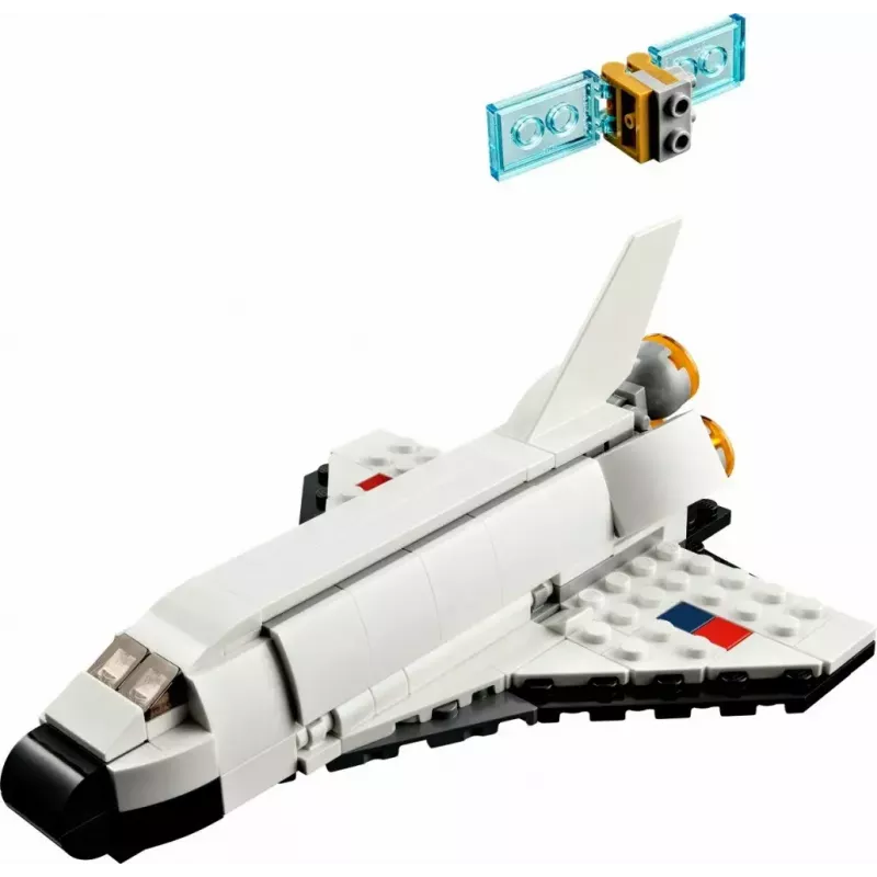 LEGO Creator 3-in-1 Space Shuttle būvēšanas komplekts 31134 — 144 gabali, 6+ gadiem