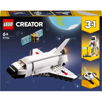 LEGO Creator 3-in-1 Space Shuttle būvēšanas komplekts 31134 — 144 gabali, 6+ gadiem