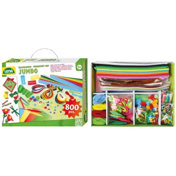 Bērnu radošuma komplekts Lena 42629 800 gab. daudzkrāsains