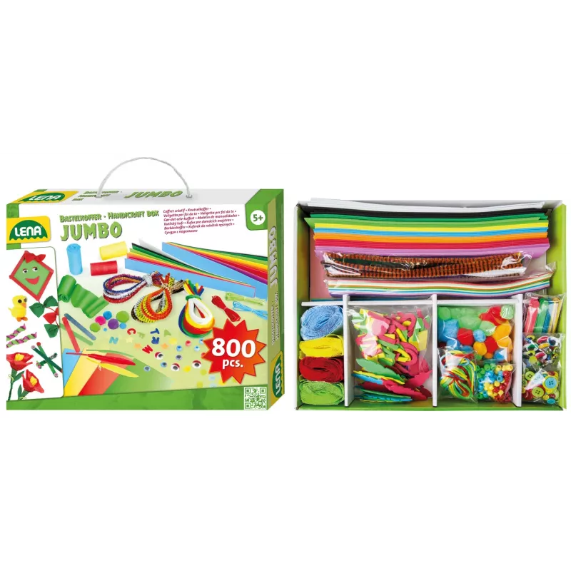 Bērnu radošuma komplekts Lena 42629 800 gab. daudzkrāsains