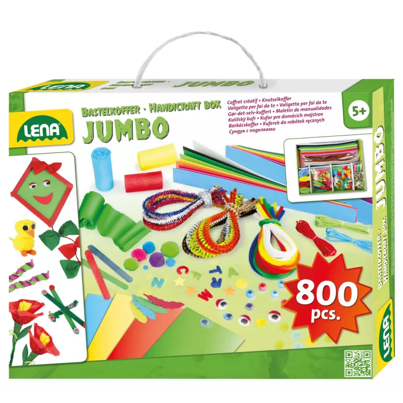 Bērnu radošuma komplekts Lena 42629 800 gab. daudzkrāsains