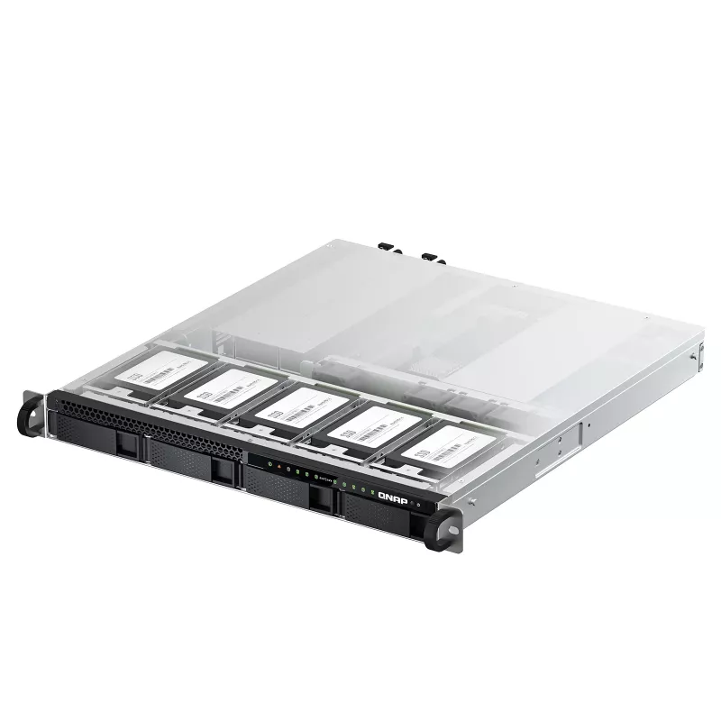 QNAP TS-h987XU-RP NAS Rack (1U) Intel Xeon E-2334 16 GB DDR4 QuTS hero Melns, Sudrabs
