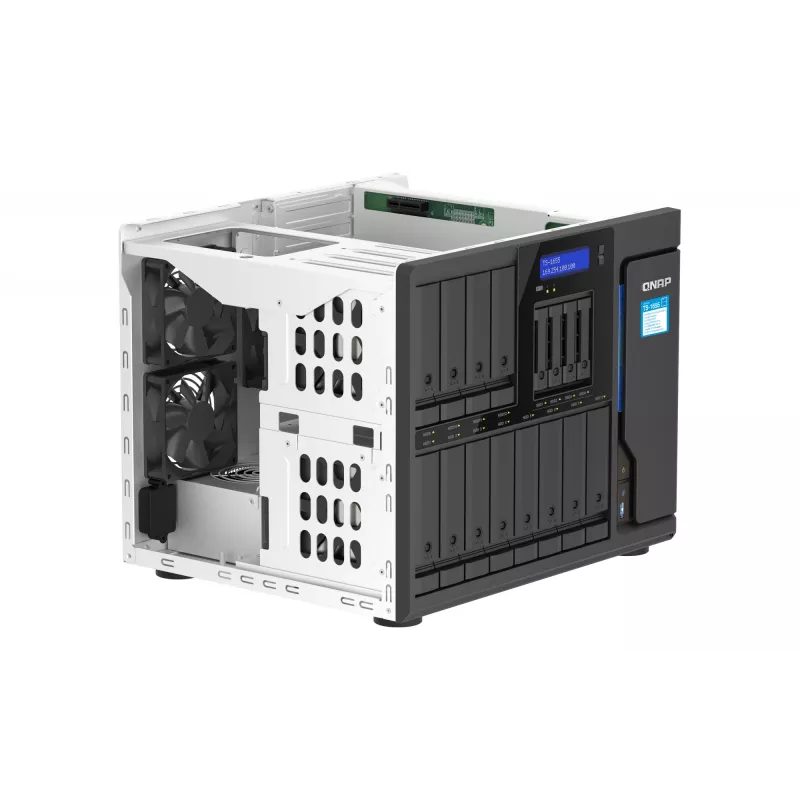 QNAP TS-1655 NAS Tornis Intel Atom C5125 8 GB DDR4 0 TB QNAP Turbo System Melns