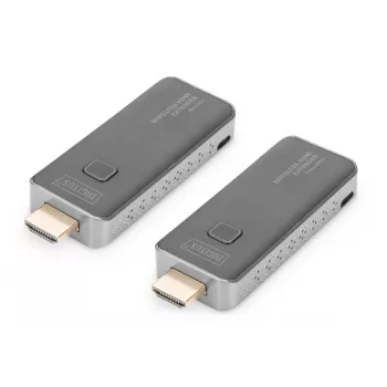 DIGITUS Bezvadu HDMI pagarinātāja komplekts, 50m, dongle, 1 pret 1, Full HD