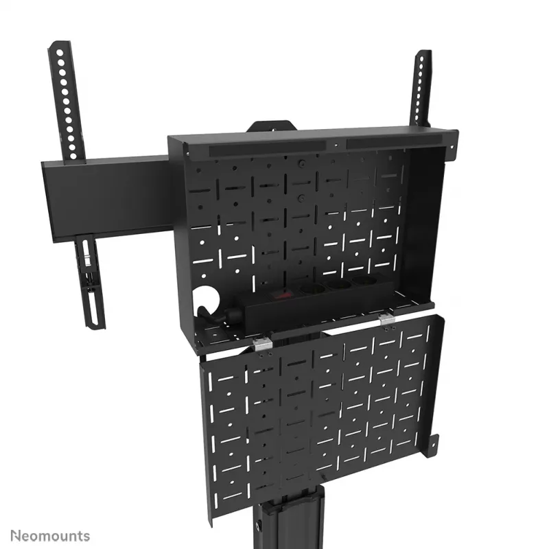 Neomounts FL50S-825BL1 TV ratiņi 37-75 collas - TÜV, Melns, Fiksēts grīdas statīvs, Tērauds, 70 kg, 94 cm (37 collas), 190.5 cm (75 collas)