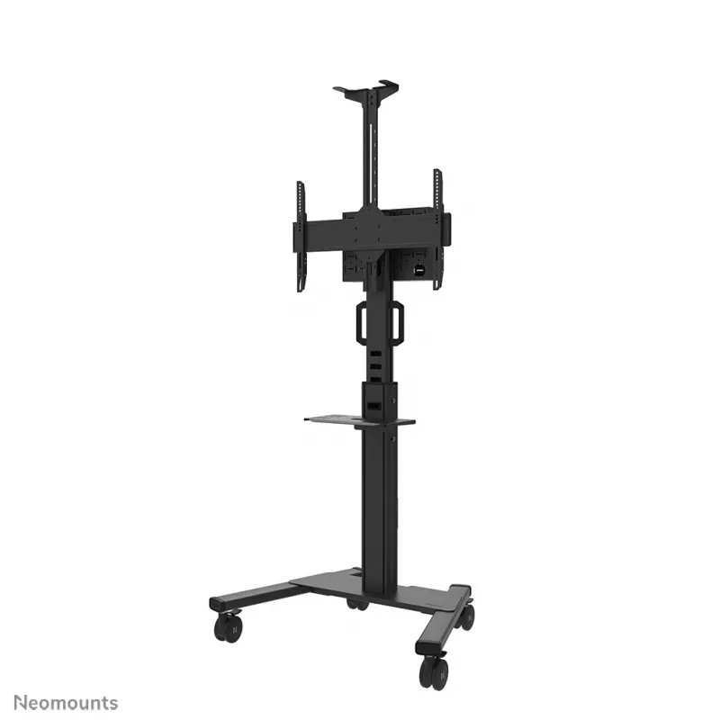 Neomounts FL50S-825BL1 TV ratiņi 37-75 collas - TÜV, Melns, Fiksēts grīdas statīvs, Tērauds, 70 kg, 94 cm (37 collas), 190.5 cm (75 collas)