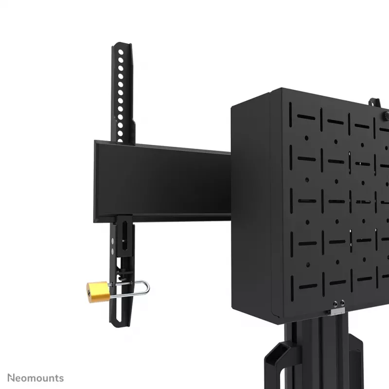 Neomounts FL50S-825BL1 TV ratiņi 37-75 collas - TÜV, Melns, Fiksēts grīdas statīvs, Tērauds, 70 kg, 94 cm (37 collas), 190.5 cm (75 collas)