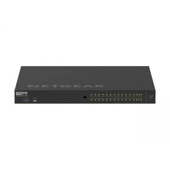 NETGEAR M4250-26G4XF-PoE+ pārvaldāms L2/L3 Gigabit Ethernet (10/100/1000) PoE slēdzis 1U melns