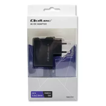 Qoltec 51021 strāvas adapteris melns iekštelpām 220-240V 1.4m kabelis