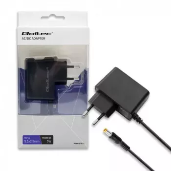 Qoltec 51021 strāvas adapteris melns iekštelpām 220-240V 1.4m kabelis
