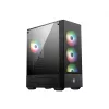 PC korpuss MSI MAG FORGE 112R Midi Tower Melns ar rūdītu stiklu, 3x120mm priekšējie ventilatori, ATX/Micro-ATX/Mini-ITX atbalsts