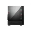 PC korpuss MSI MAG FORGE 112R Midi Tower Melns ar rūdītu stiklu, 3x120mm priekšējie ventilatori, ATX/Micro-ATX/Mini-ITX atbalsts