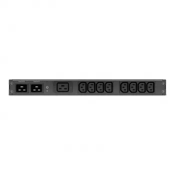 APC Automātiskā pārslēgšanas slēdzis AP4423A - (8x) C13 + (1x) C19, 3680W, Rack montējams, 1U